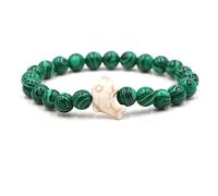 Bracelet de Perles de Taille parfaite-19 cm, Perles de Malachite pour Lui et elle-8mm, robinets ménagers Cadeaux à la Mode