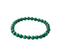 Bracelet de perles en améthyste naturelle et œil de tigre pour femme - Bijoux en pierres précieuses polies (bracelet malachite)