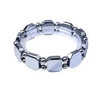Bracelet de perles en hématite, bijou de perles - Chaîne de poignet moderne - pour homme, mari, petit ami, fête, rassemblement à la maison, travail quotidien, trajets quotidiens, loisirs