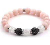 Bracelet de perles en pierre de lave, jade et cristal MINK35/17.