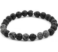Bracelet de perles en pierre de lave MINK77/17 - Longueur : 17 cm.