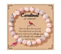 Bracelet de perles en pierre naturelle - Cadeau commémoratif pour la perte d'un être cher, cadeau de deuil, souvenir de condoléances