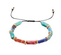 Bracelet de perles en pierre naturelle colorée - Cadeau mignon - Le bracelet en cristal est un cadeau parfait pour les amis et les filles - Laissez le bracelet en cristal devenir votre belle amitié