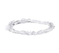 Bracelet de perles irrégulières en pierre naturelle et gravier guérison, extensible, for femmes hommes(17cm,R)