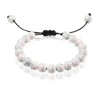 Bracelet de Perles Réglable Memphis Howlite Pierre Naturelle 8mm