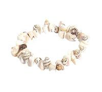Bracelet de plage | Bijou d'été en coquillage, charmant bijou élastique de plage, accessoire de mode bohème pour adolescentes et femmes, Refer to description, Coque + corde élastique, Unisexe