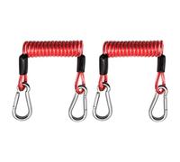 Bracelet de planche de Paddle, corde élastique avec connecteur à mousqueton, 2 pièces cordon anti-perte pour Kayak, pour utilisation en mer, rivière, camping et activités de plein air