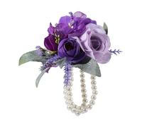 Bracelet de poignet en forme de fleur pour mariage, décoration de mariage, bracelet artisanal, pour enterrement de vie de jeune fille, cérémonie,
