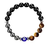Bracelet de protection pour homme et femme, bracelet en améthyste comme cadeau de rétablissement pour femme après une chirurgie, bracelet contre le mauvais œil comme cadeau de guérison pour un cadeau