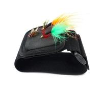 Bracelet de rangement pour hameçon de pêche, support ergonomique et portable pour pêche à la mouche, 29,2 x 6,2 cm, épais et résistant à l'usure, accessoires d'extérieur pour débutants et amateurs