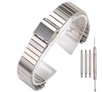 Bracelet de rechange en acier inoxydable de 18 mm compatible avec Casio F-108WH AE1200WH A168WA A158WA LA670WGA A700W Accessoires de montre pour homme et femme (argent1)