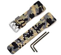 Bracelet de rechange en caoutchouc naturel pour montre de sport Casio G-Shock Master of G Mudmaster à double capteur GG-1000/GWG-100/GSG-100 Series (camouflage beige)
