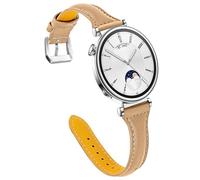 Bracelet de rechange en cuir compatible avec Garmin Venu 4 41 mm, bracelet de montre à dégagement rapide 18 mm pour Venu 3S/Venu 2S/Vivoactive 4S/Forerunner 265S 255S/Vivomove 3S, One Size, Simili