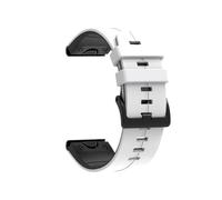 Bracelet de rechange en cuir et silicone Quick fit 22/26 mm Pour Garmin Fenix 8 X 51/47 mm E 7X 7Pro 6X 6Pro Enduro 3/2(White,20mm(Fenix 7S/6S/5S))