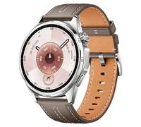 Bracelet de rechange en cuir pleine fleur de 22 mm compatible avec Huawei Watch GT6 Pro GT 6 GT5 GT4 46 mm, Vivoactive 4, Bip 6, Forerunner 265, Redmi Watch 5 Lite, taille unique, Cuir, Pas de pierre