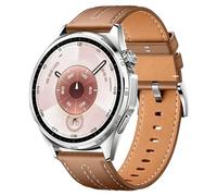Bracelet de rechange en cuir pleine fleur de 22 mm compatible avec Huawei Watch GT6 Pro GT 6 GT5 GT4 46 mm, Vivoactive 4, Bip 6, Forerunner 265, Redmi Watch 5 Lite, taille unique, Cuir, Pas de pierre