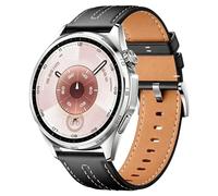 Bracelet de rechange en cuir pleine fleur de 22 mm compatible avec Huawei Watch GT6 Pro GT 6 GT5 GT4 46 mm, Vivoactive 4, Bip 6, Forerunner 265, Redmi Watch 5 Lite, taille unique, Cuir, Pas de pierre