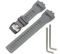 Bracelet de rechange en résine compatible avec Casio G-Shock GBD200UU-9 GBD-200 GBD-200-1JF GBD200 Square 10631654 - Bracelet en caoutchouc noir étanche