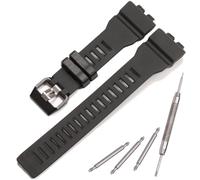 Bracelet de rechange en résine compatible avec Casio G-Squad GBD-800 GBD800UC GBA-800 (noir)