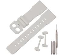 Bracelet de rechange en résine de 24 mm compatible avec Casio GA-2300-1AER Montre GA-2300-4AER GA-2300-7AER (blanc)