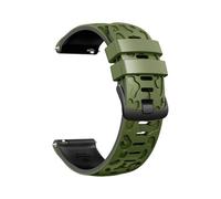 Bracelet de rechange en silicone 22 mm Pour Huawei Watch GT4 GT5 Pro 46 mm GT3 GT2 Ultimate Accessoires(Army green black,22mm)