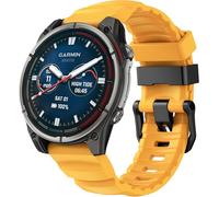Bracelet de rechange en silicone compatible avec Garmin Fenix 7X/Fenix 6X/Fenix 5X/Fenix 8 51 mm Quickfit 26 mm pour Tactix Delta, Fenix 3/3 HR, Descent MK1/Enduro, taille unique, Silicone, Pas de