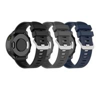 Bracelet de rechange en silicone de 20 mm pour Garmin Forerunner 55/165/245/645 Music, vivoactive 6/vivoactive 5/vivoactive 3/vivomove 3, Mittelgroße, Silicone, Pas de gemme