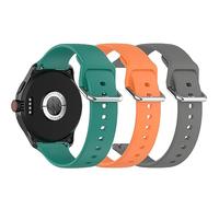 Bracelet de rechange en silicone de 24 mm compatible avec Fossil Nate Chronographe/Machine Automatic/Bronson Automatic/Townsman 48 mm/Blue GMT, Mittelgroße, Silicone, Pas de gemme
