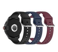 Bracelet de rechange en silicone de 24 mm compatible avec Fossil Nate Chronographe/Machine Automatic/Bronson Automatic/Townsman 48 mm/Blue GMT, Mittelgroße, Silicone, Pas de gemme