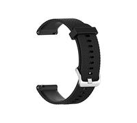 Bracelet de rechange en silicone pour montre connectée Garmin Vivoactive 4S Vivoactive 4 Noir Taille 18 mm Vivoactive 4S