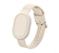 Bracelet de rechange en silicone pour Xiaomi Tag, doux pour la peau, avec étui de protection, bracelet résistant aux chocs pour enfants, 213 x 16 mm (blanc cassé)