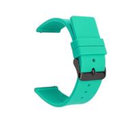 Bracelet de rechange en silicone souple for hommes et femmes, 12 mm, 14 mm, 16 mm, 18 mm, 20 mm, 22 mm, 24 mm, accessoires(Green,24mm)