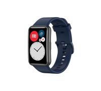 Bracelet de rechange en silicone souple pour montre connectée Huawei Watch Fit (boucle bleu nuit)