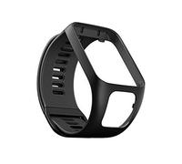 Bracelet de rechange en silicone souple pour montre connectée TomTom Runner 3 Cardio Music, Silicone, Pas de gemme