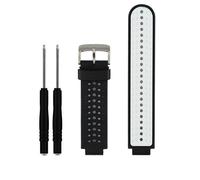 Bracelet de rechange en silicone souple pour montre intelligente Garmin Forerunner 230/235/220/620/630/735 (03 noir et blanc)