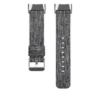 Bracelet de rechange en toile compatible avec Fitbit Charge 6 - Réglable - Respirant - Doux - Pour tracker d'activité Fitbit Charge 6