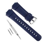 Bracelet de rechange étanche en résine naturelle pour Casio G-Shock G2900, G2900F, G2900BT (boucle bleu marine/argenté)