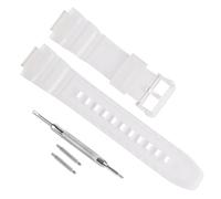 Bracelet de rechange étanche en résine naturelle pour Casio MCW-100H/W-S220/HDD-S100 (translucide)