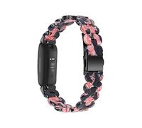 Bracelet de rechange ovale en résine pour montre connectée Fitbit Inspire HR (Style H, multicolore)