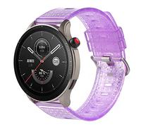Bracelet de rechange pour Amazfit Bip 6/Bip 5/Bip 5 Unity/Cheetah Pro/Balance pour Amazfit GTR 4/GTR 3/GTR 3 Pro/GTR 2/GTR 2e/GTR 2 eSIM/GTR 47 mm, Mittelgroße, TPU, Pas de gemme