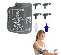 Bracelet de rechange pour moniteur Omron extra large de 22 à 52 cm, grand bras, tensiomètre réglable, grand brassard avec 6 interfaces universelles, compatible avec les brassards de tension artérielle