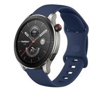 Bracelet de rechange pour montre connectée Amazfit GTR 4 / GTR 3 Pro/GTR 3 / GTR 2e / GTR 2 / GTR 47 mm / Amazfit Bip 5, 22 mm en silicone souple pour homme et femme, bleu
