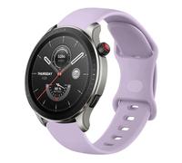 Bracelet de rechange pour montre intelligente Amazfit GTR 4 / GTR 3 Pro/GTR 3 / GTR 2e / GTR 2 / GTR 47 mm / Amazfit Bip 5, 22 mm en silicone souple pour homme et femme, violet taro