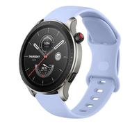 Bracelet de rechange pour montre intelligente Amazfit GTR 4 / GTR 3 Pro/GTR 3 / GTR 2e / GTR 2 / GTR 47 mm / Amazfit Bip 5 22 mm en silicone souple pour homme et femme, bleu clair