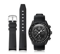 Bracelet de rechange pour montre Moonswatch, Omega X Swatch Moonswatch Speedmaster de 20 mm, compatible avec montre Omega X Swatch Moonswatch Speedmaster 20 mm (noir)