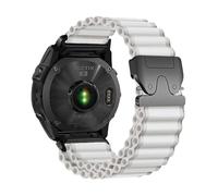 Bracelet de rechange Quickfit en nylon 26/22/20mm avec boucle parachute océanique, Pour Garmin Fenix 8 51 47mm E 7X 7Pro 6X 6Pro Enduro 3 2 Accessoires(White Black,26mm(Fenix 7X 6X 5X))