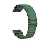 Bracelet de rechange QuickFit Pour Garmin Fenix8, 8X, 7, 7X Pro, 6, 6X, 5, 5X Plus, 47mm, 51mm, instinctif 2, 22mm, 26mm, en nylon(Green,26mm(Tactix 7 7 Pro))