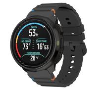 Bracelet de rechange réglable en silicone tissé compatible avec SUUNTO Ocean Band 20 mm, 22 mm, compatible avec montre intelligente SUUNTO (noir, bracelet de 22 mm)