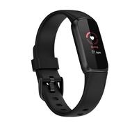 Bracelet de remplacement en silicone compatible with Fitbit-Luxe pour Fitbit Luxe Smartwatch - Bracelet en silicone doux avec boucle à ardillon, plusieurs couleurs, deux tailles Black Grand