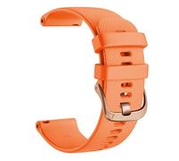 Bracelet de remplacement en silicone de 18 mm pour Garmin Vivoactive 4S Bracelet de montre Smart Watch Vivomove 3S Venu2S Bracelet Bracelets Ceinture (Couleur : Orange, Taille : 18mm Vivoactive 4S)
